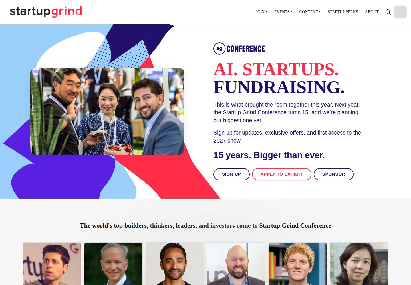 Screenshot of startupgrind.com