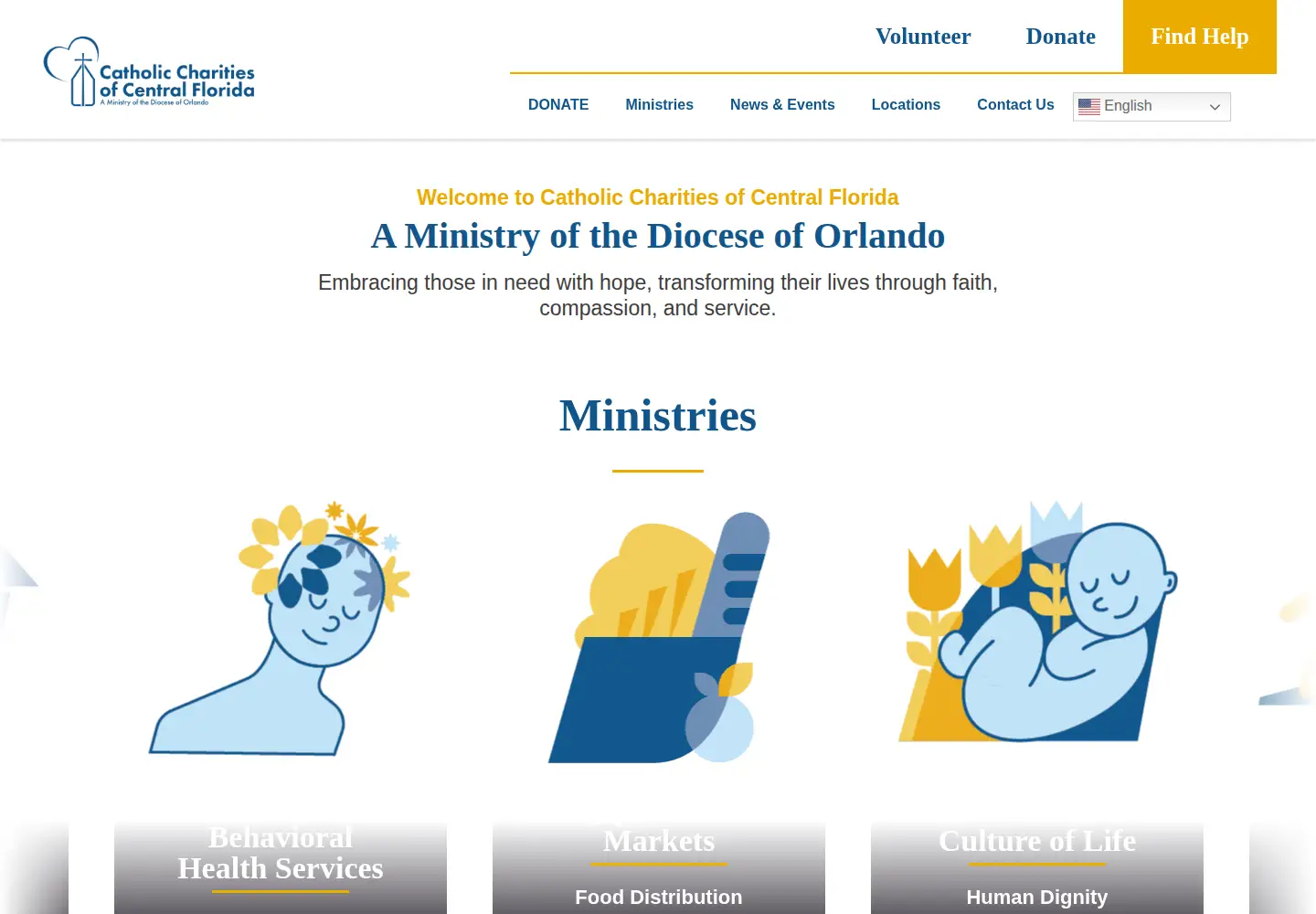 Captured homepage of cflcc.org in the current scan