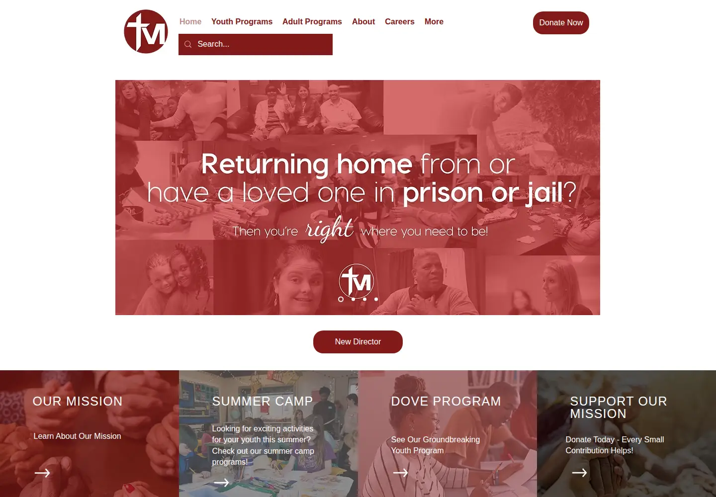 Screenshot of trailsministries.org