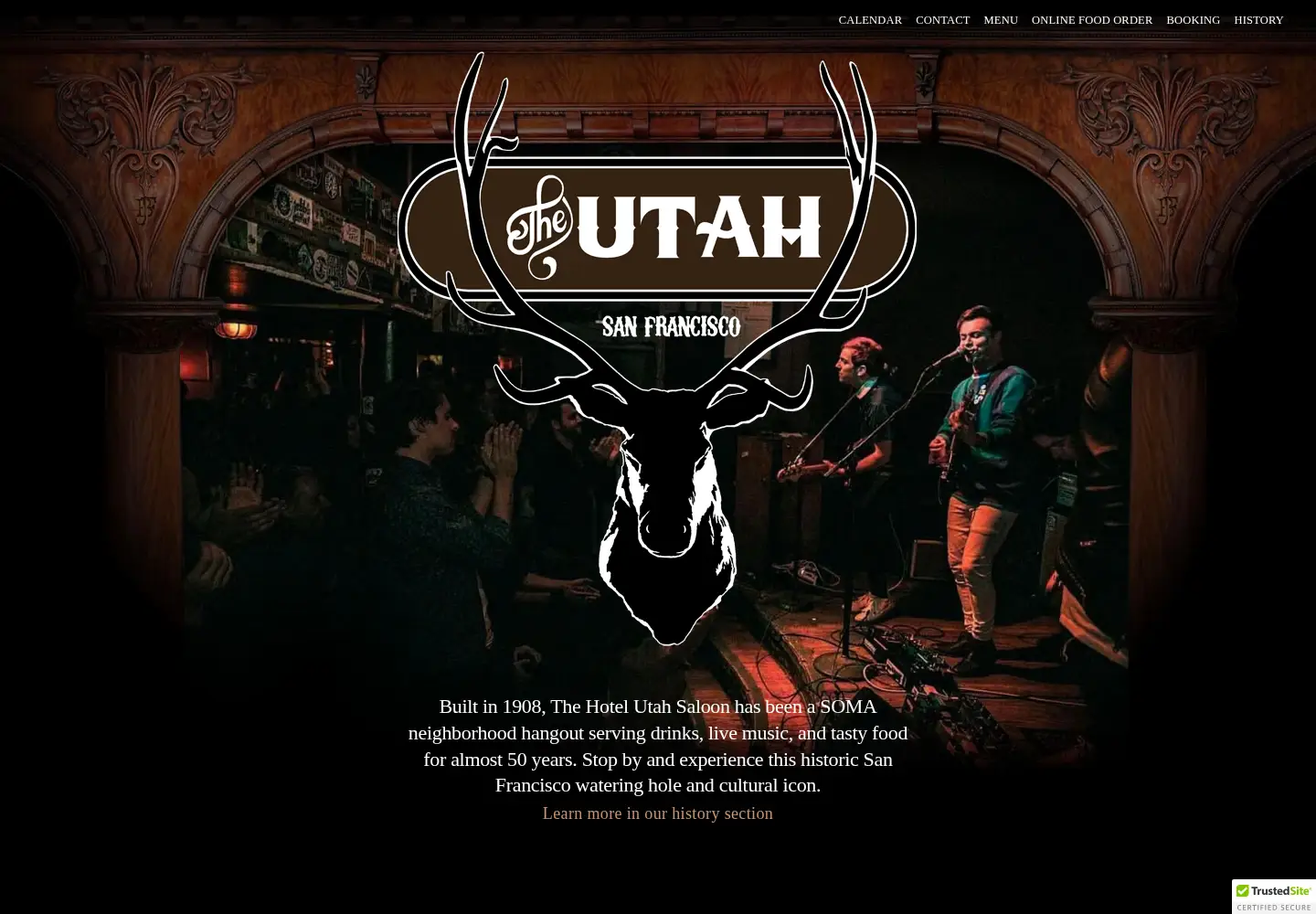 Captured homepage of hotelutah.com in the current scan