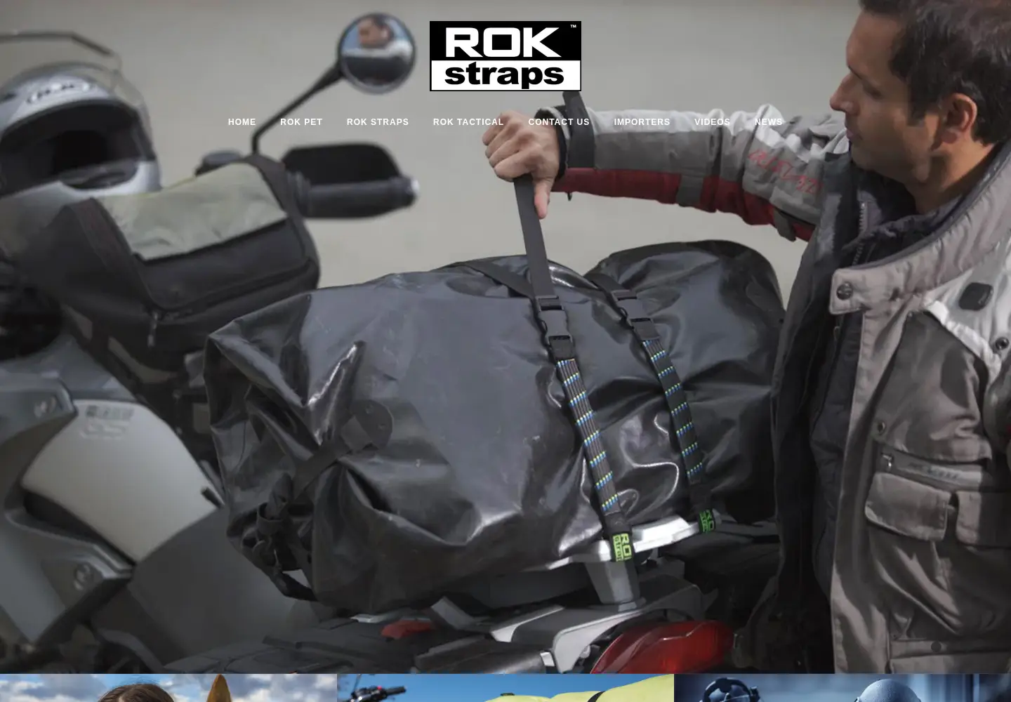 Screenshot of rokstraps.com