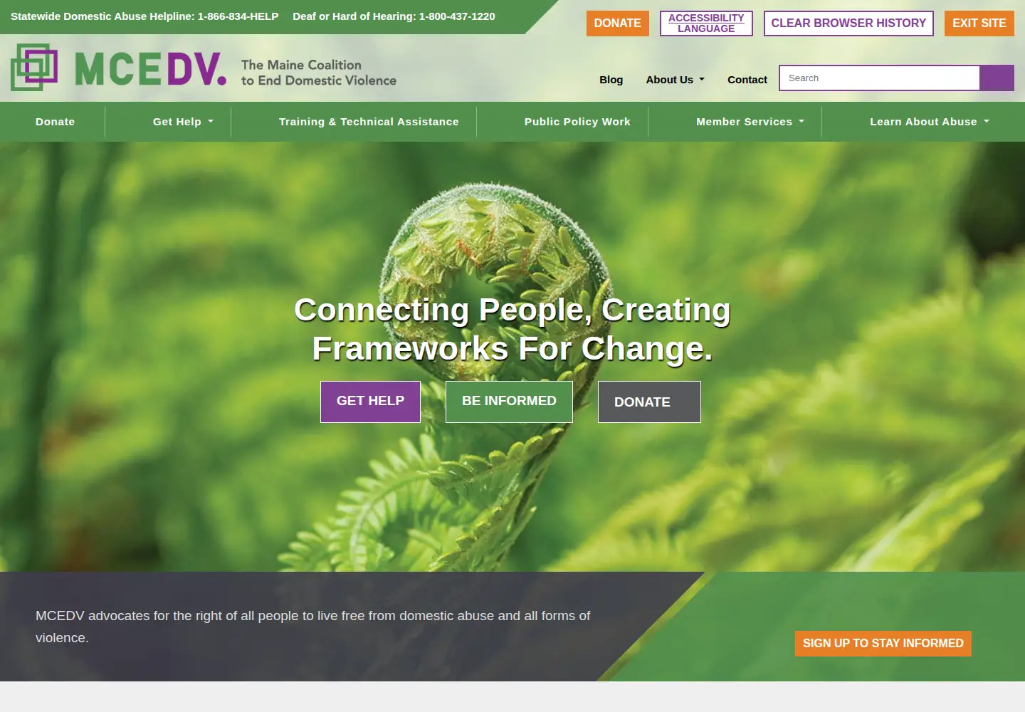 Screenshot of familycrisis.org