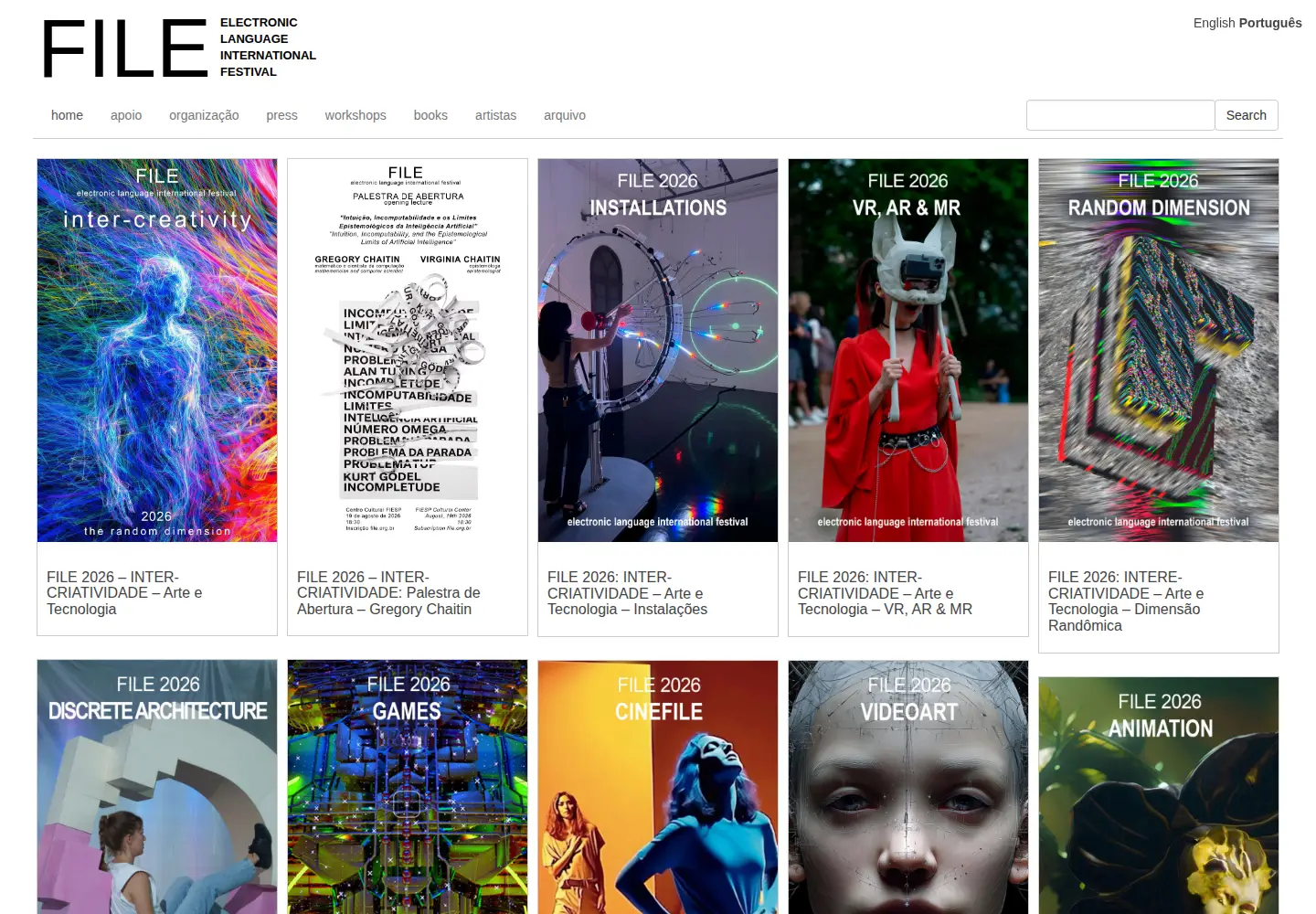 Screenshot of filefestival.org
