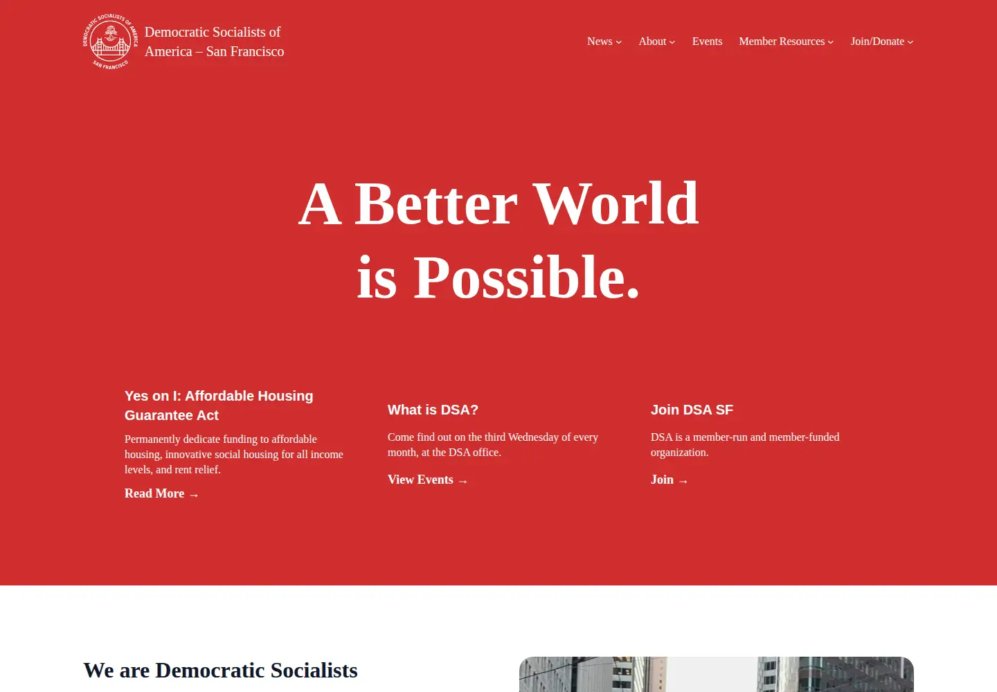 Screenshot of dsasf.org