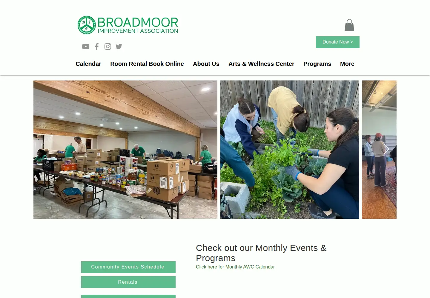 Captured homepage of broadmoorimprovement.com in the current scan