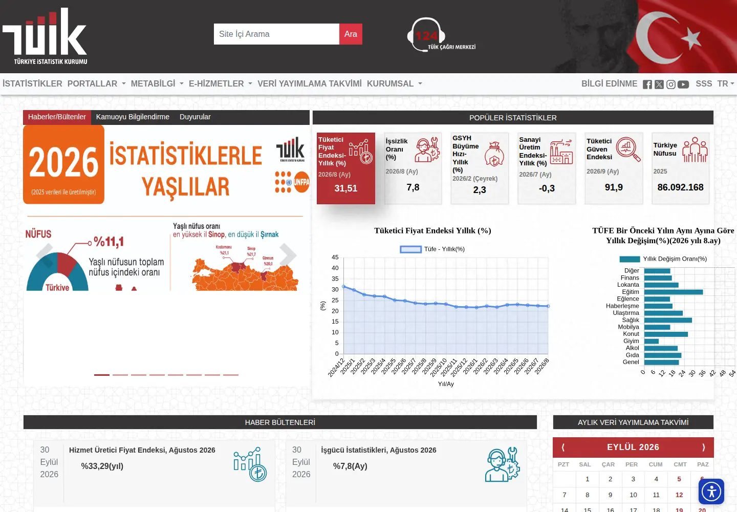 Screenshot of tuik.gov.tr