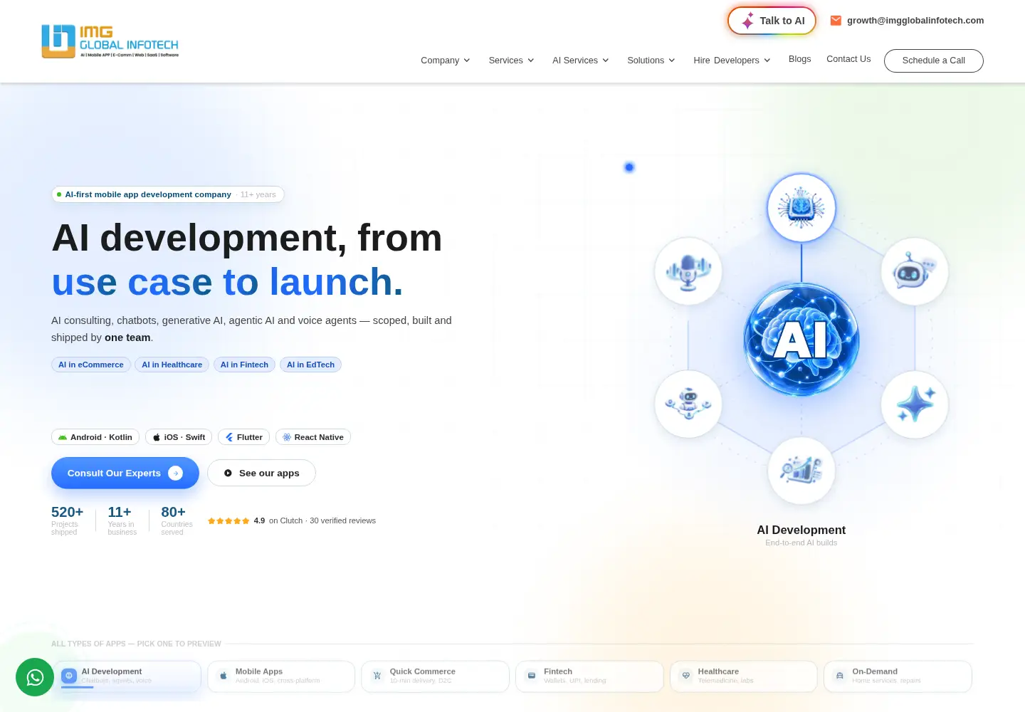 Screenshot of imgglobalinfotech.com