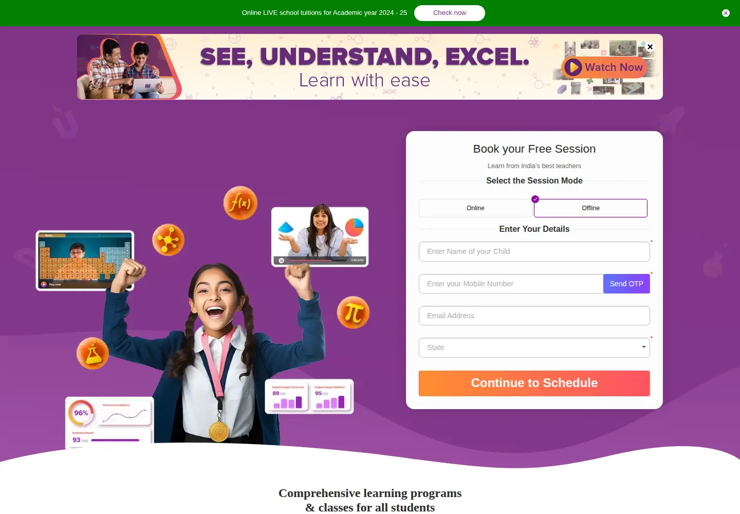 Screenshot of byjus.com