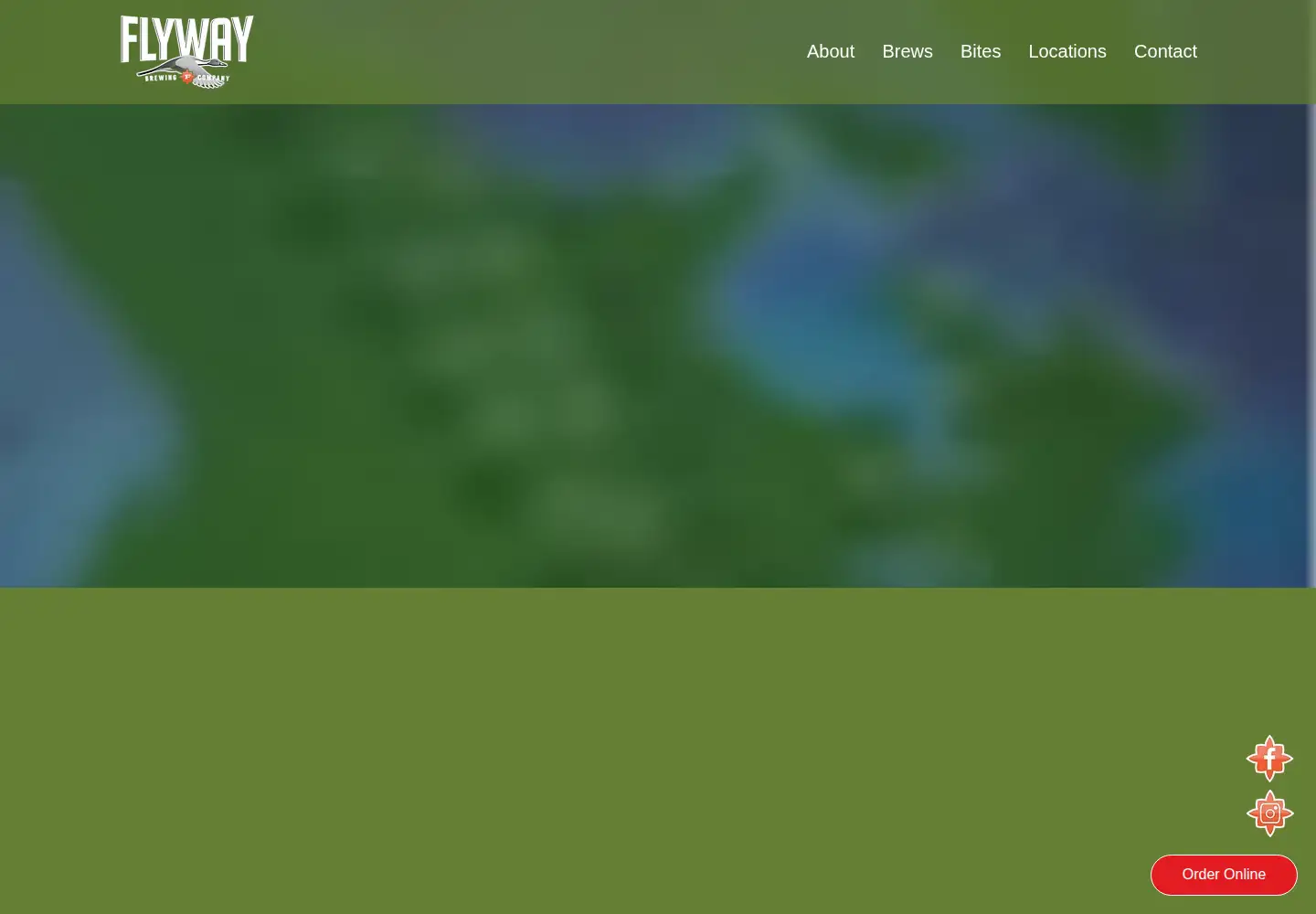 Captured homepage of flywaybrewing.com in the current scan