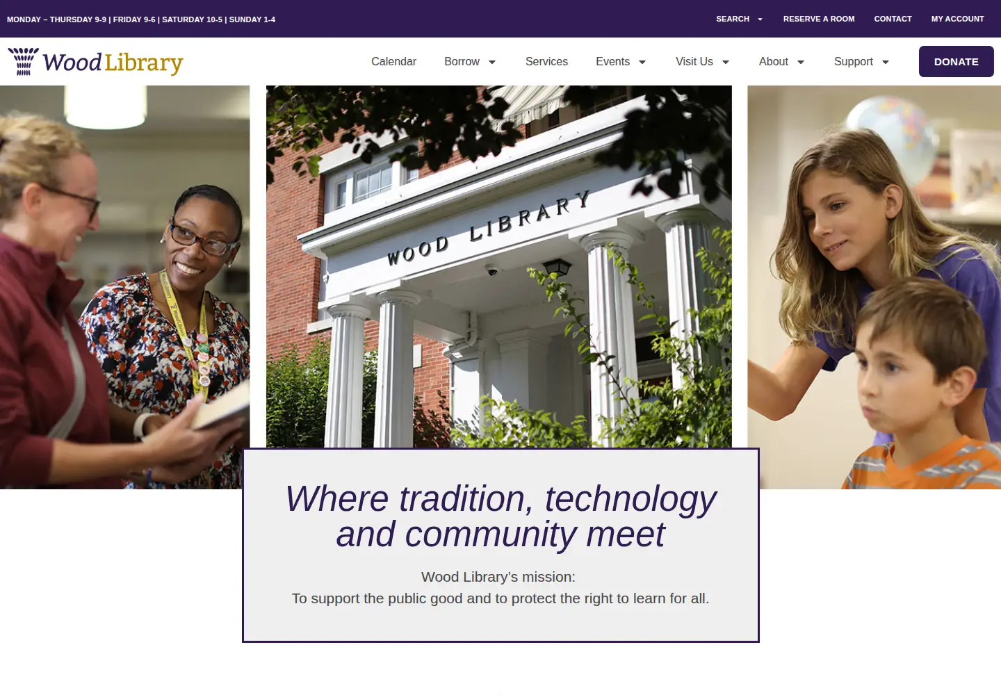 Screenshot of woodlibrary.org