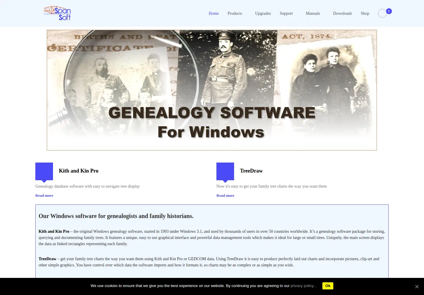 Screenshot of spansoft.org