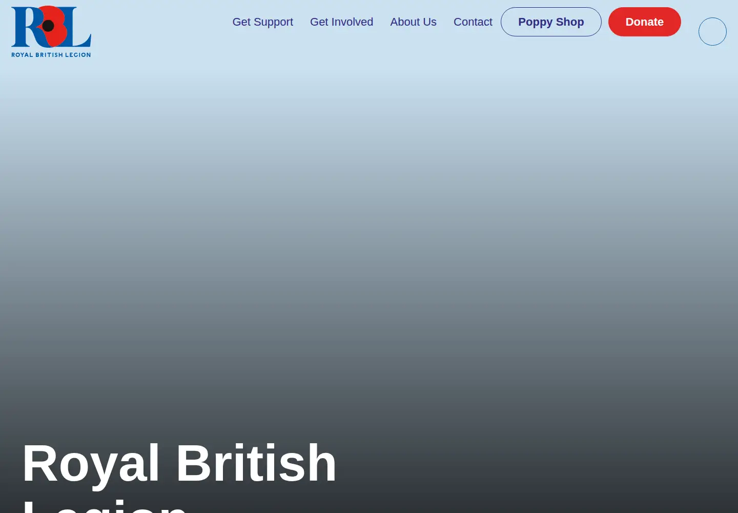 Screenshot of britishlegion.org.uk
