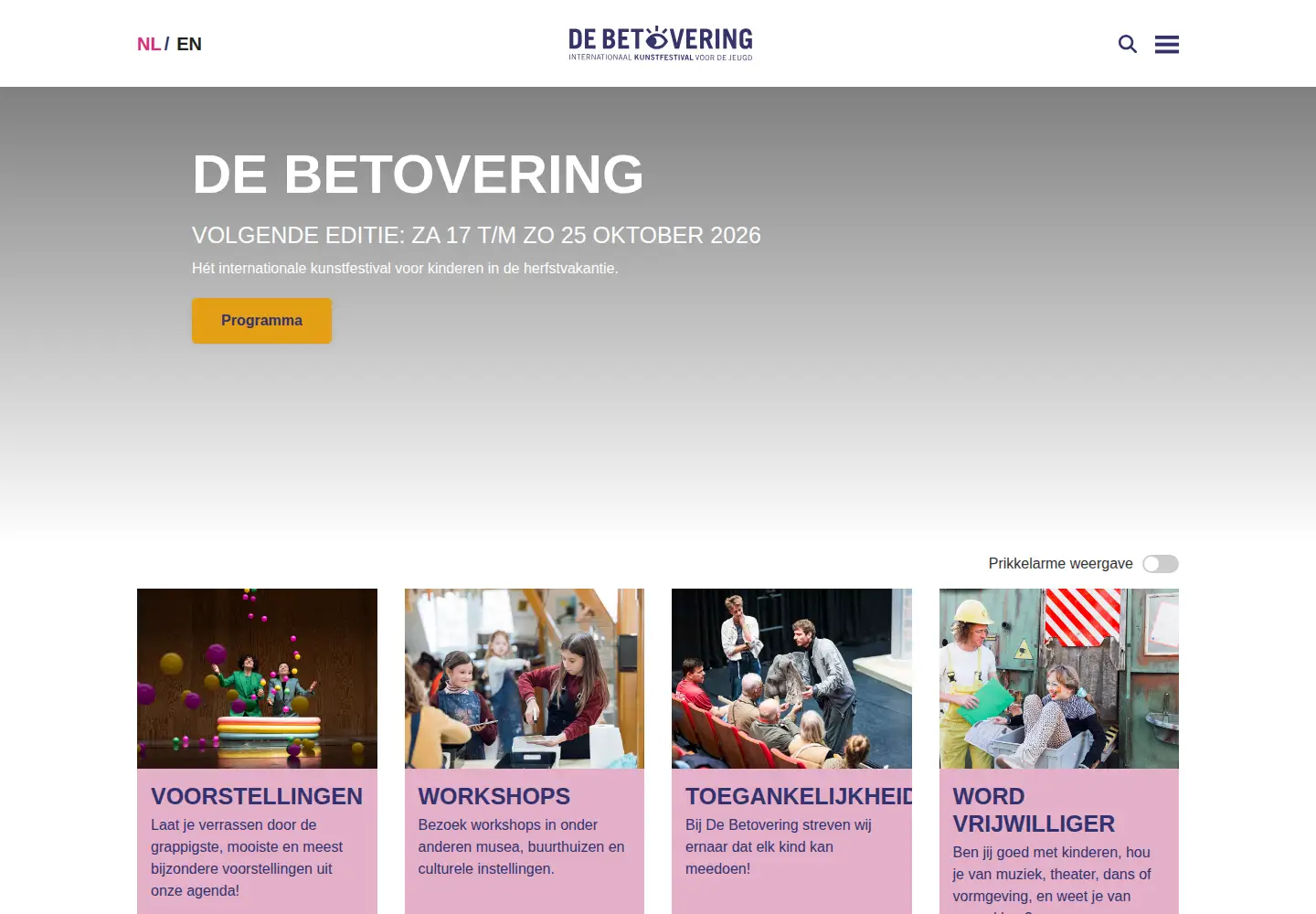 Captured homepage of debetovering.nl in the current scan
