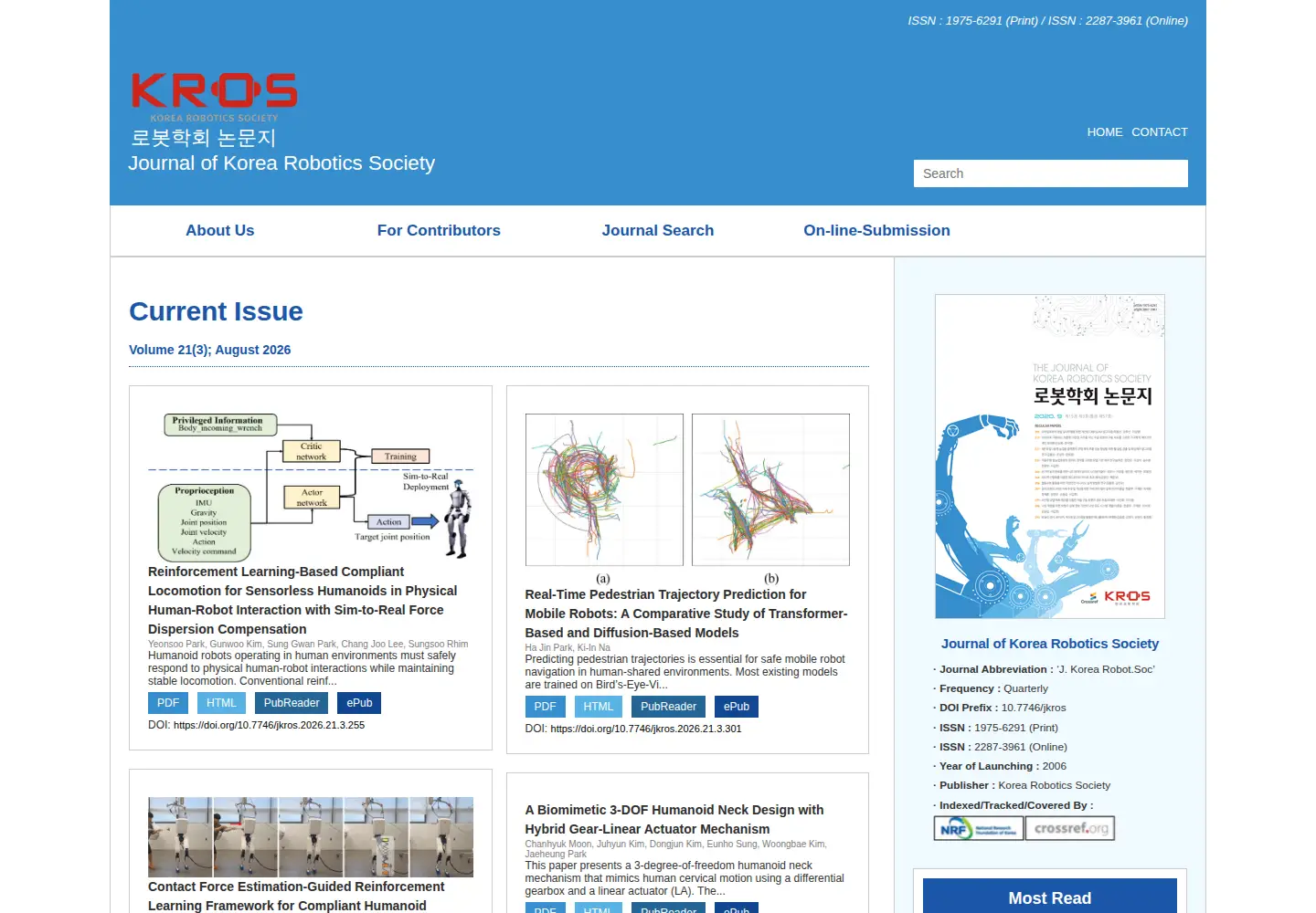 Captured homepage of jkros.org in the current scan