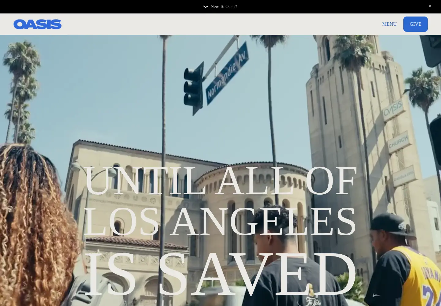 Screenshot of oasisla.org