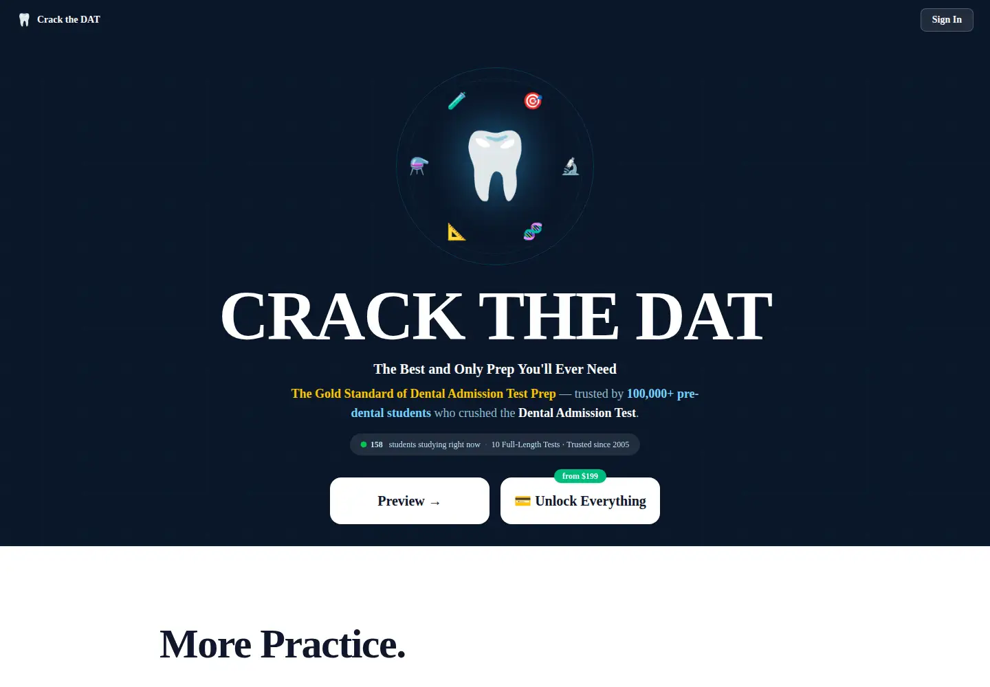 Screenshot of crackdat.com