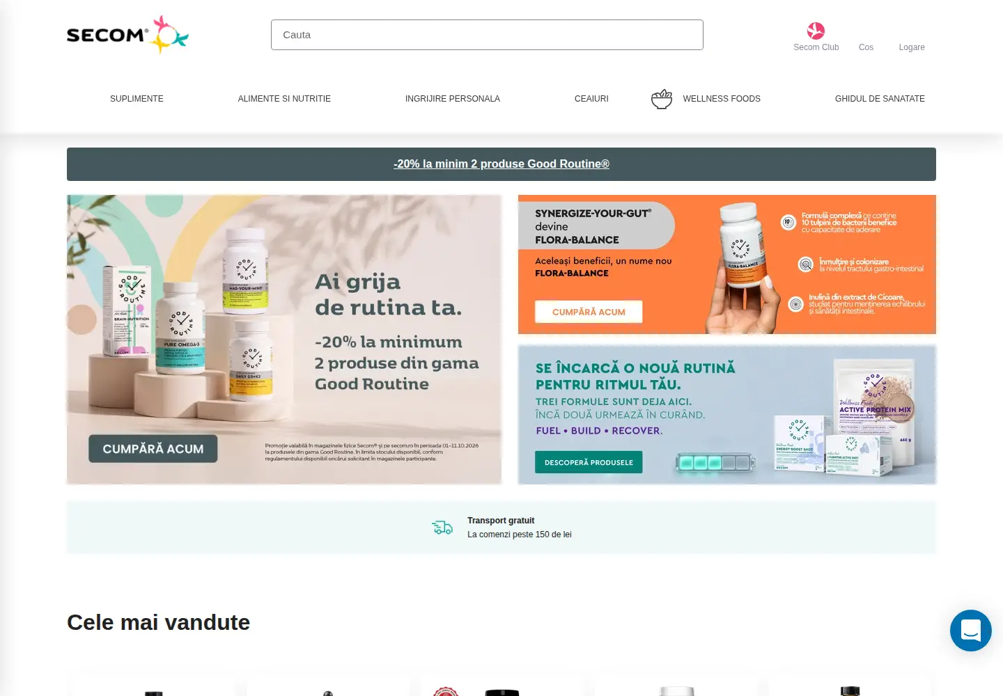 Screenshot of secom.ro