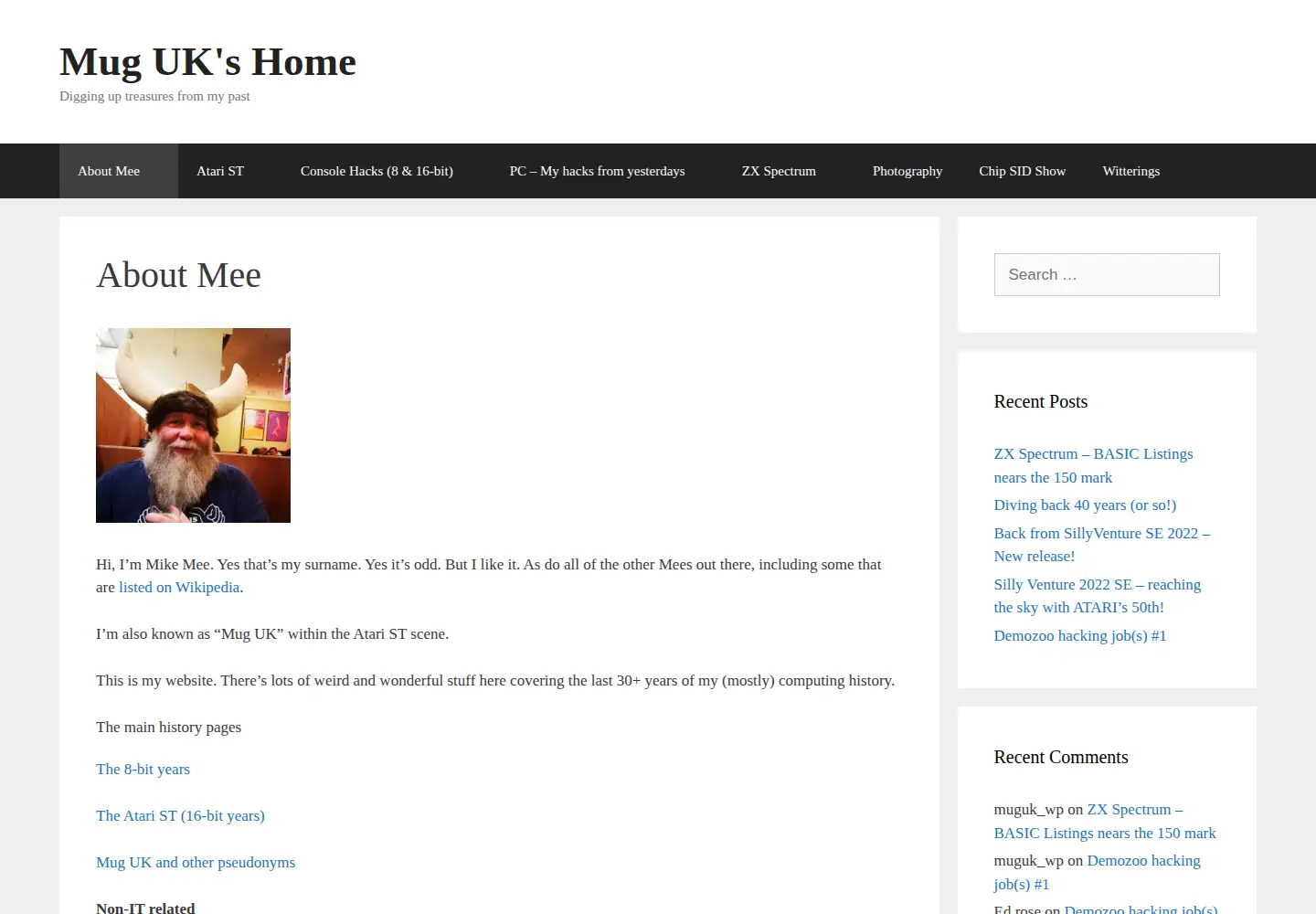 Captured homepage of mug-uk.co.uk in the current scan