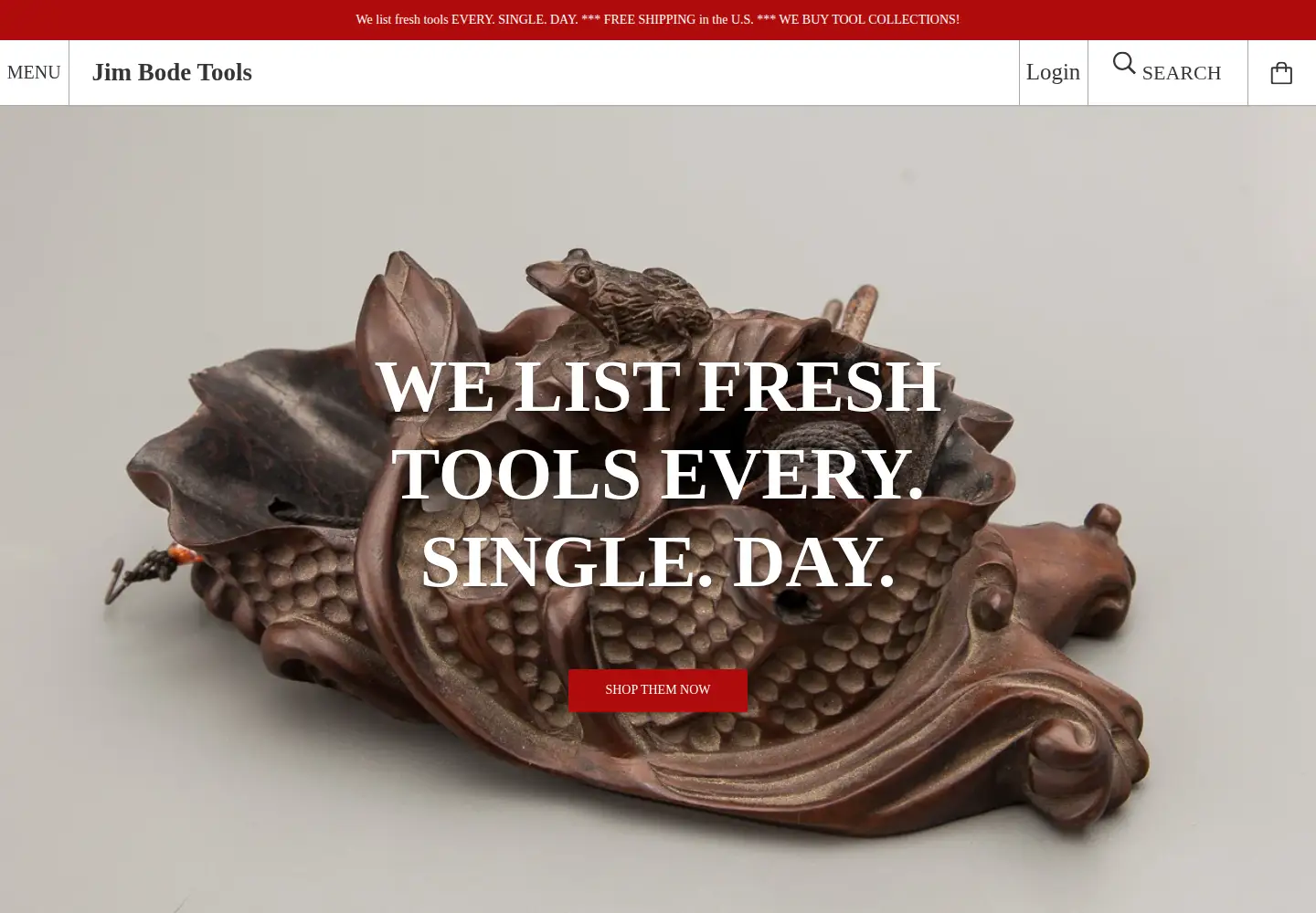 Screenshot of jimbodetools.com