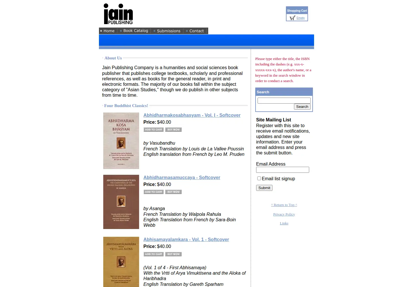 Screenshot of jainpub.com