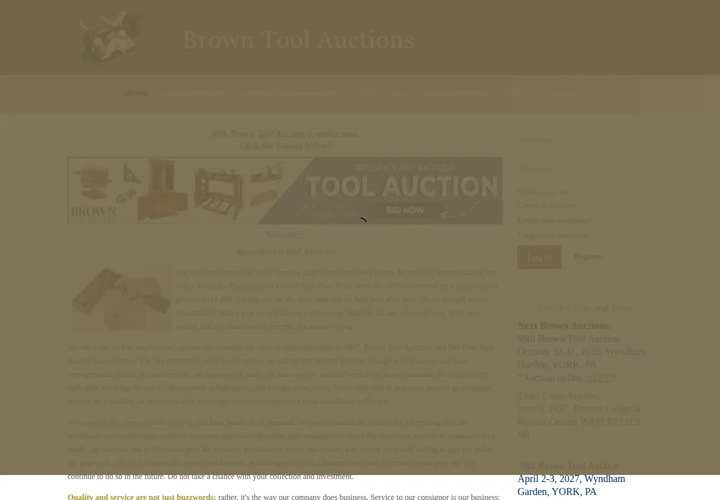Captured homepage of finetoolj.com in the current scan