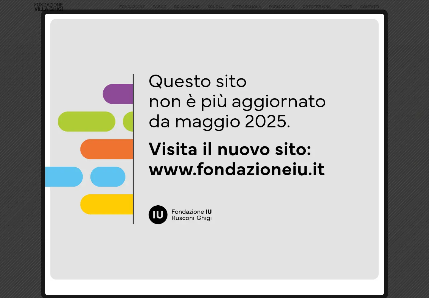 Screenshot of fondazionevillaghigi.it