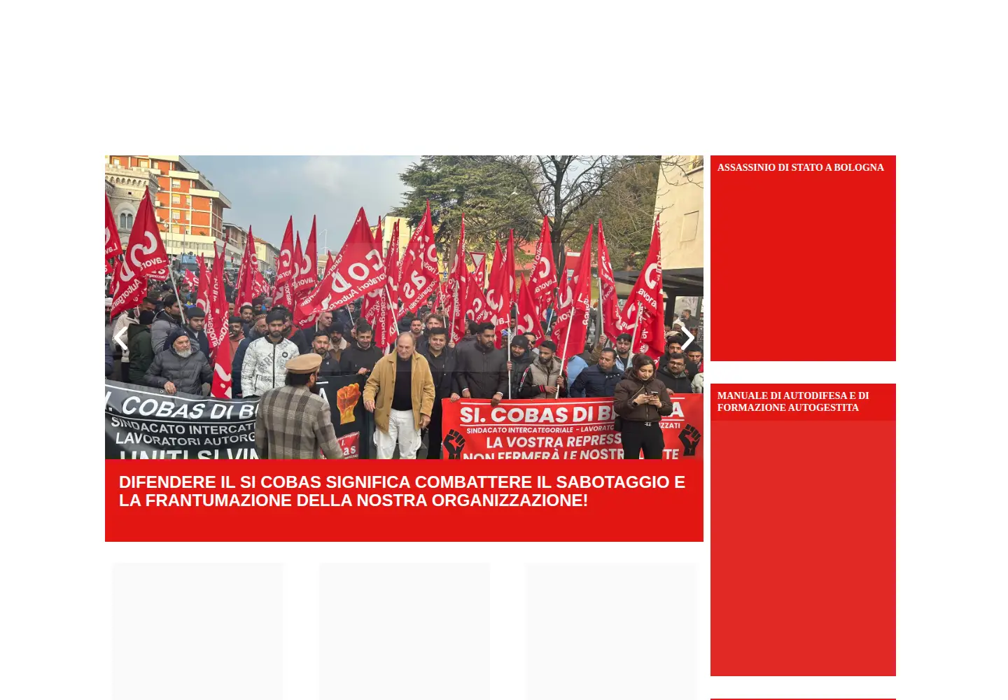Screenshot of sicobas.org