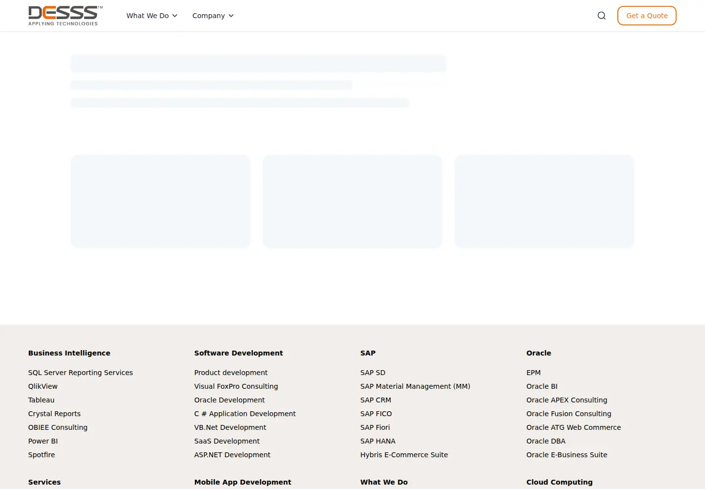 Screenshot of desss.com