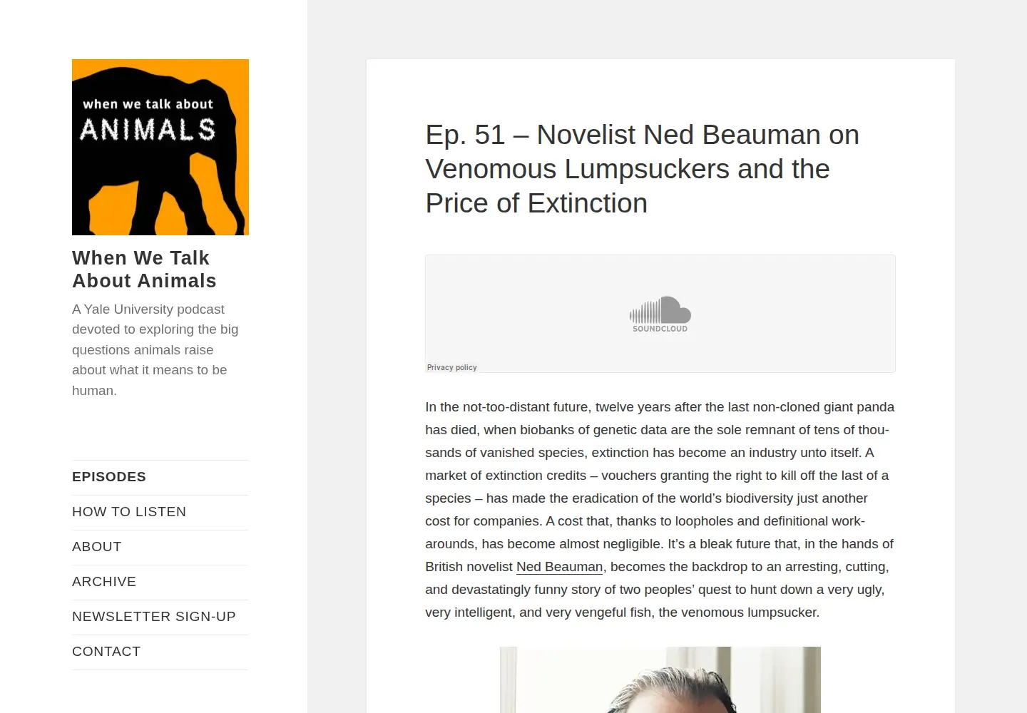 Screenshot of whenwetalkaboutanimals.org