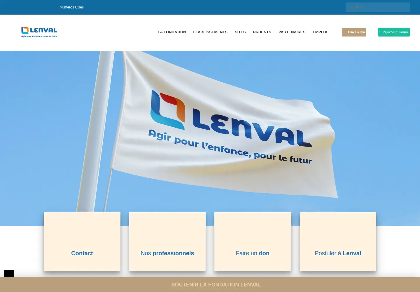 Screenshot of lenval.org