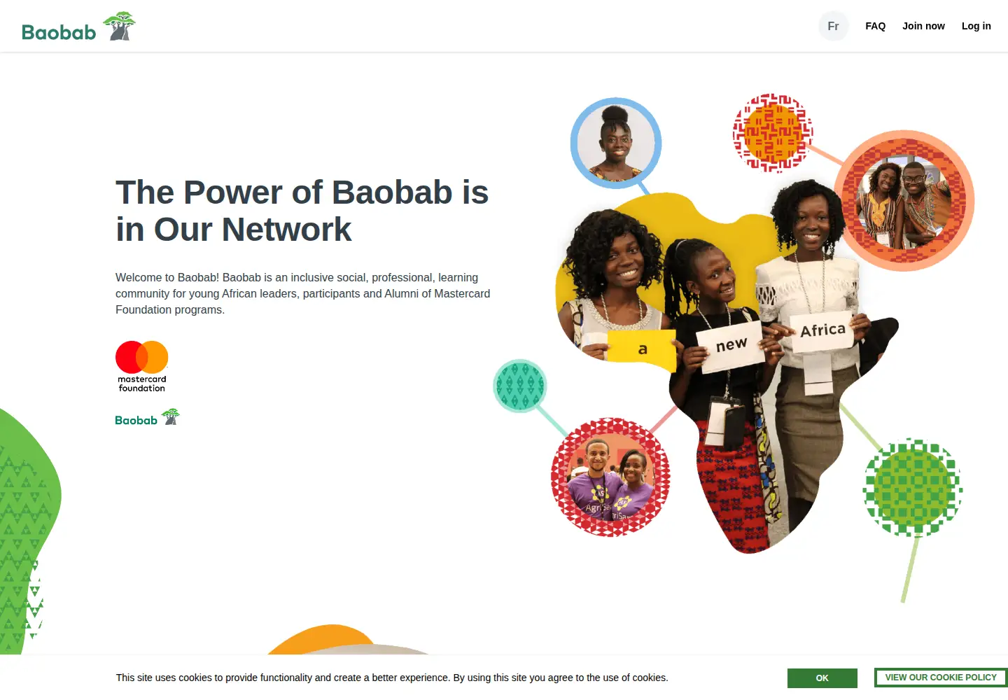 Screenshot of baobabplatform.org