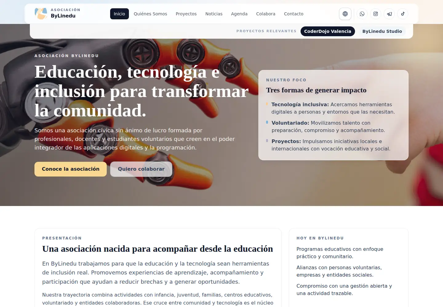 Screenshot of bylinedu.org
