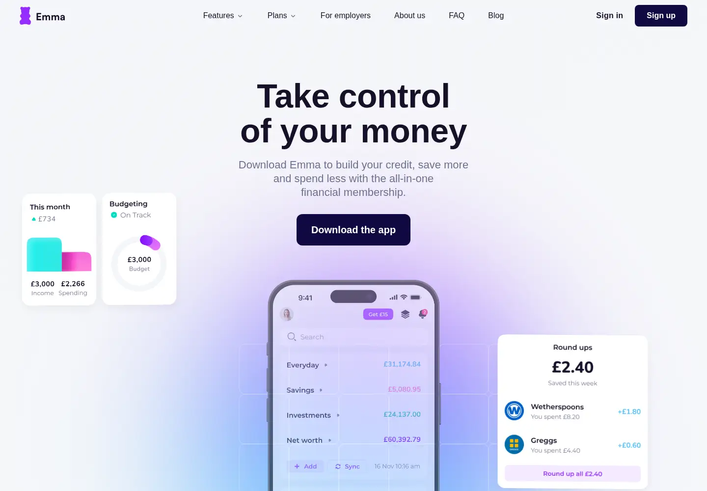 Screenshot of emma-app.com
