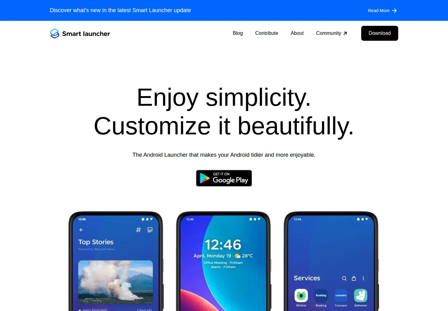 Captured homepage of smartlauncher.net in the current scan
