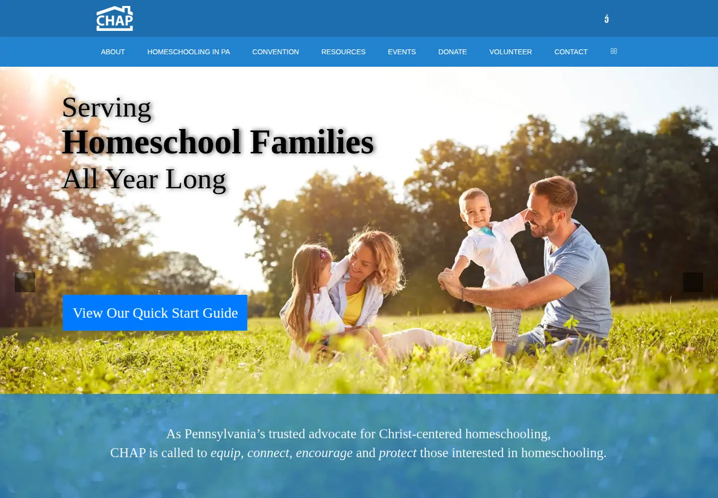 Screenshot of chaponline.com