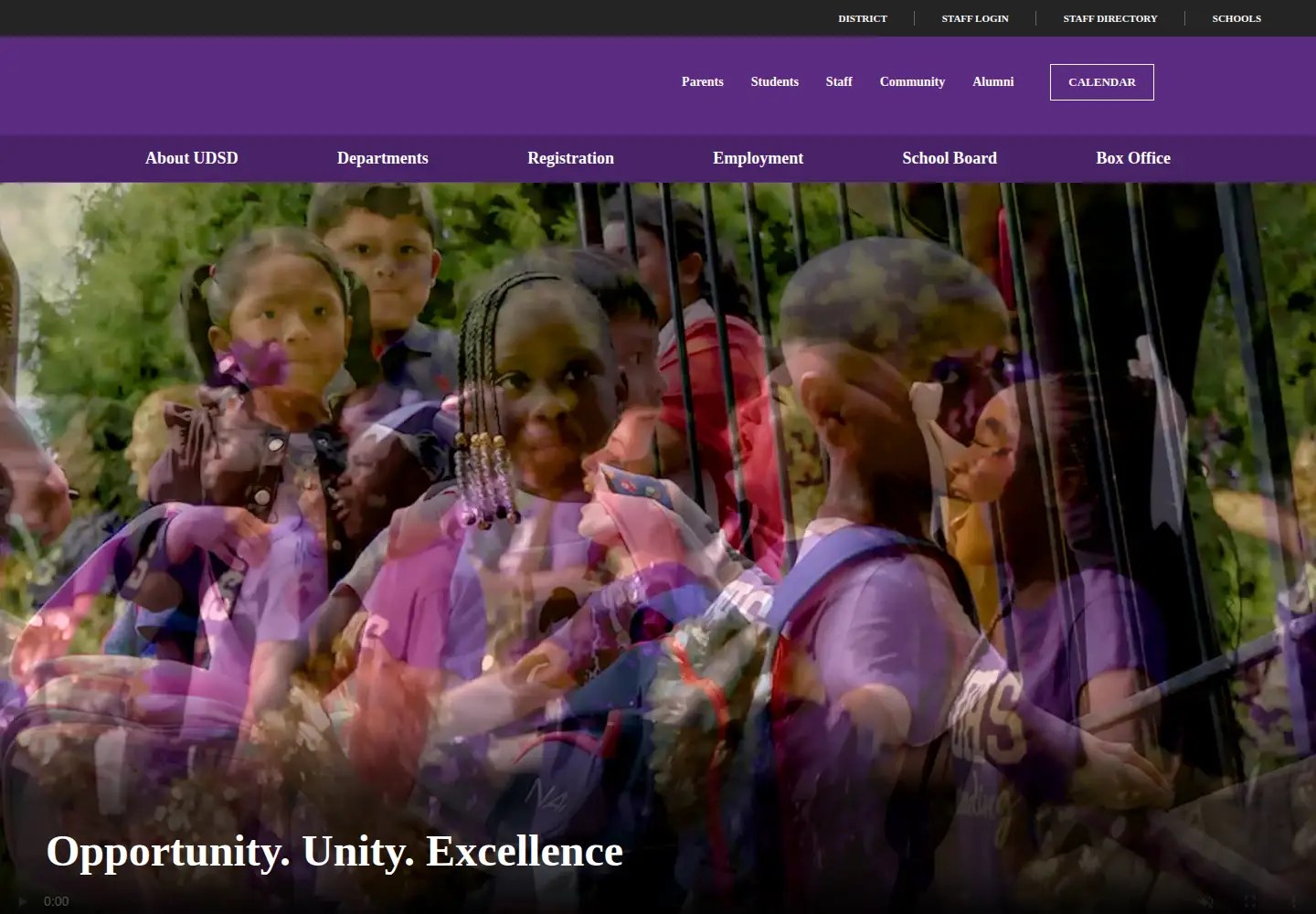 Screenshot of upperdarbysd.org
