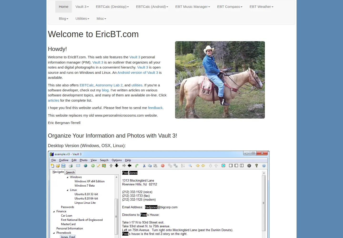 Screenshot of ericbt.com
