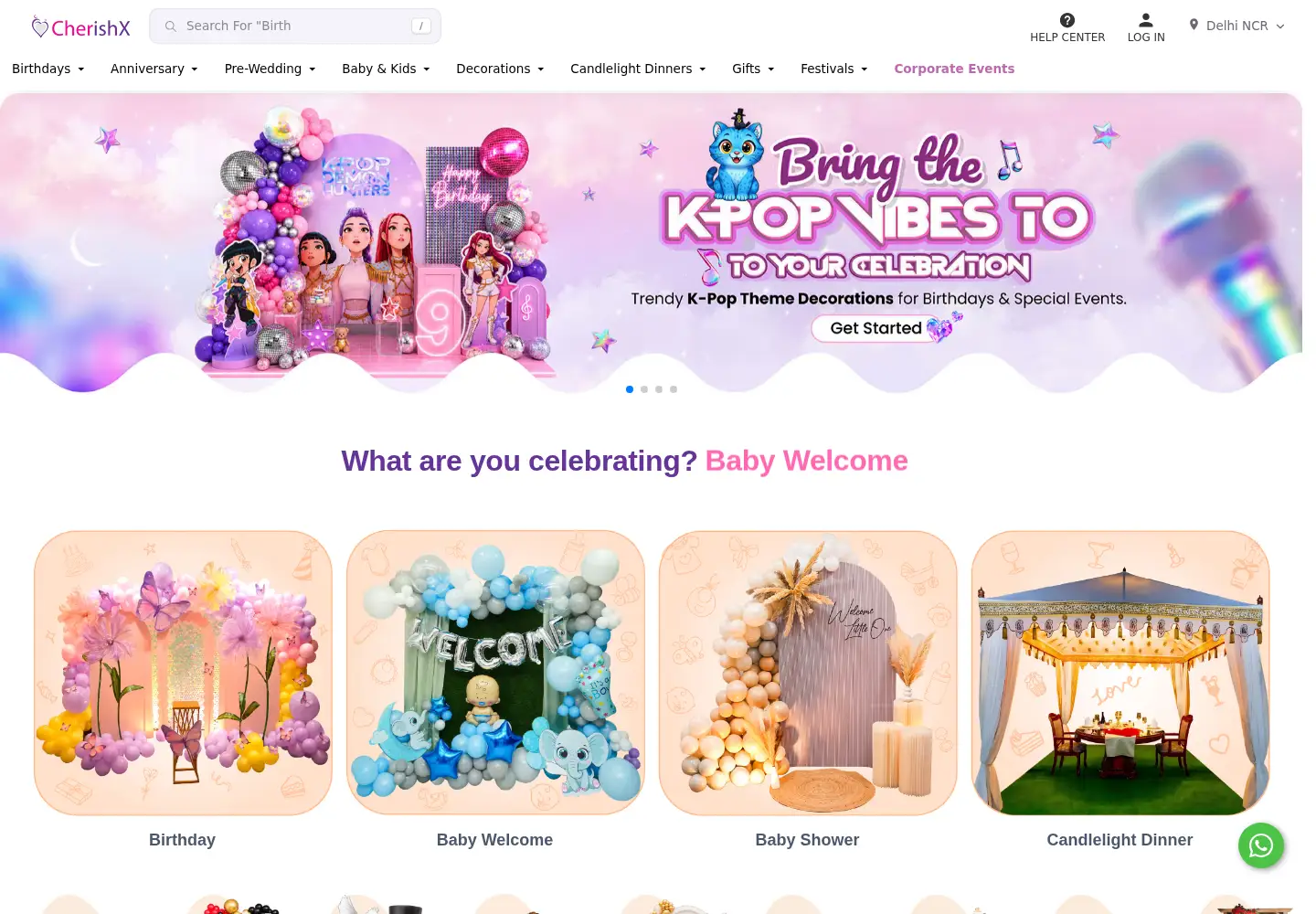 Screenshot of cherishx.com