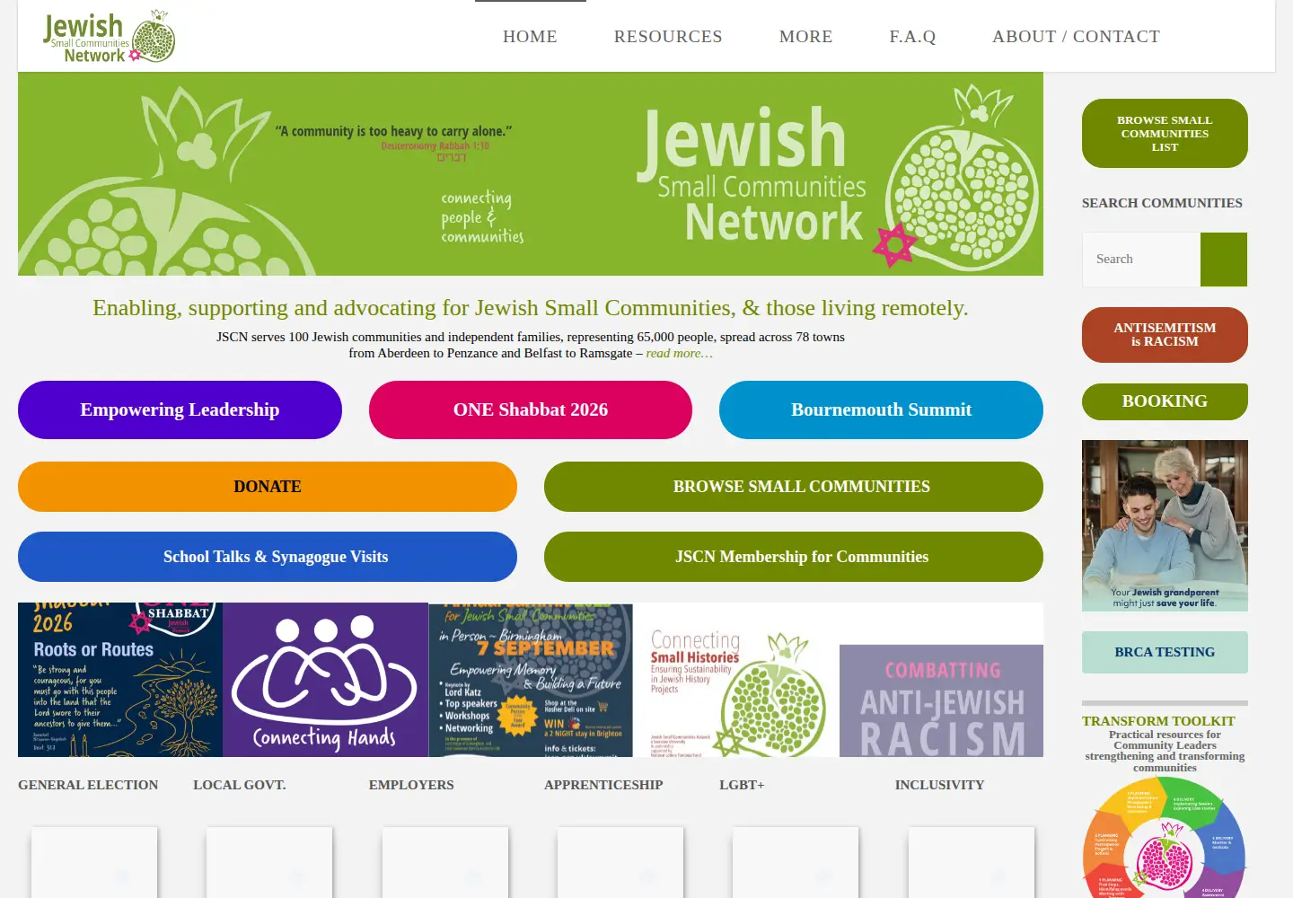 Screenshot of jscn.org.uk