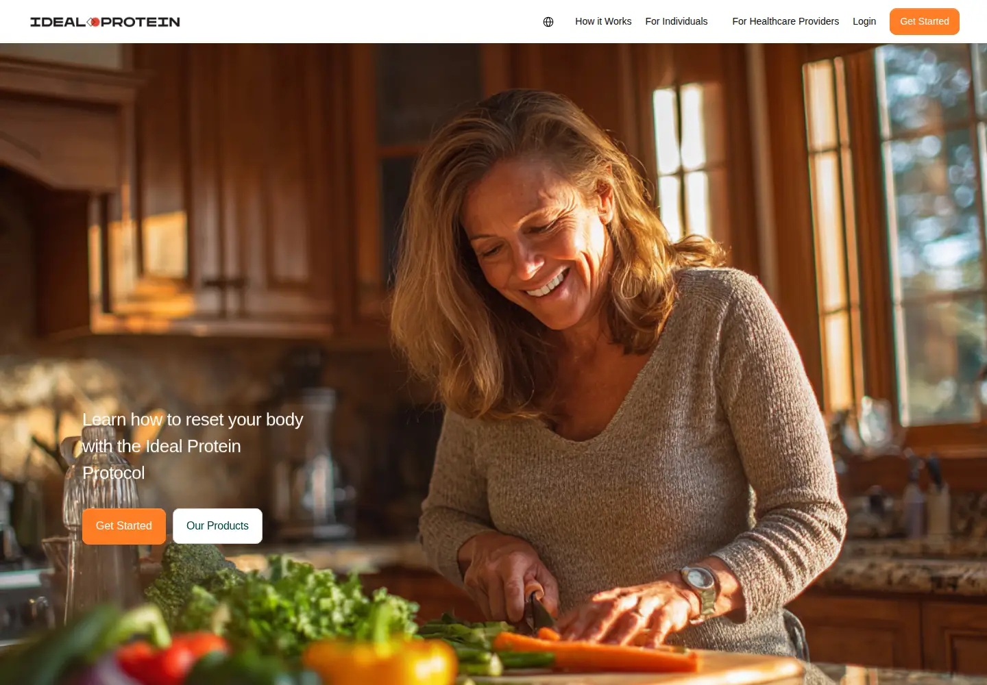 Captured homepage of idealprotein.com in the current scan
