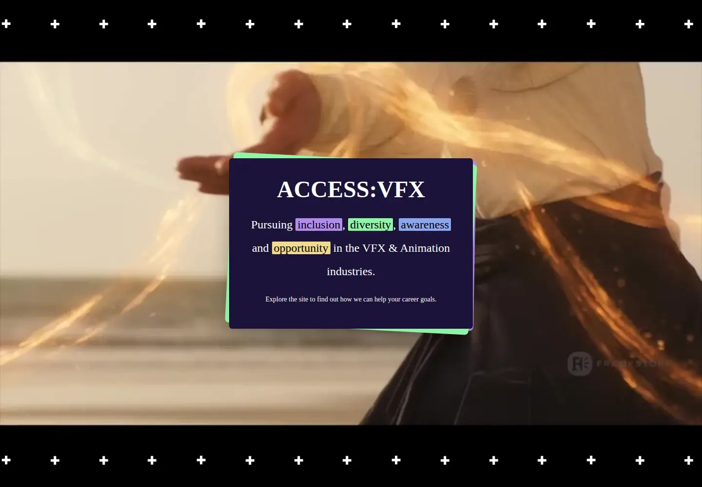 Captured homepage of accessvfx.org in the current scan