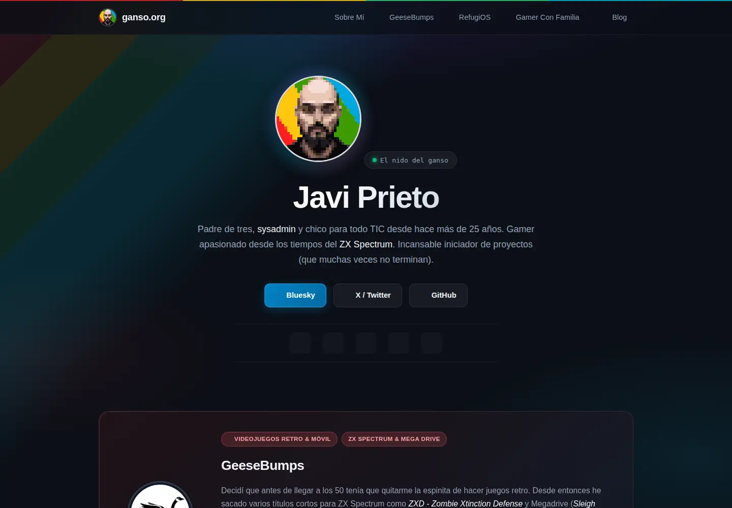 Screenshot of ganso.org
