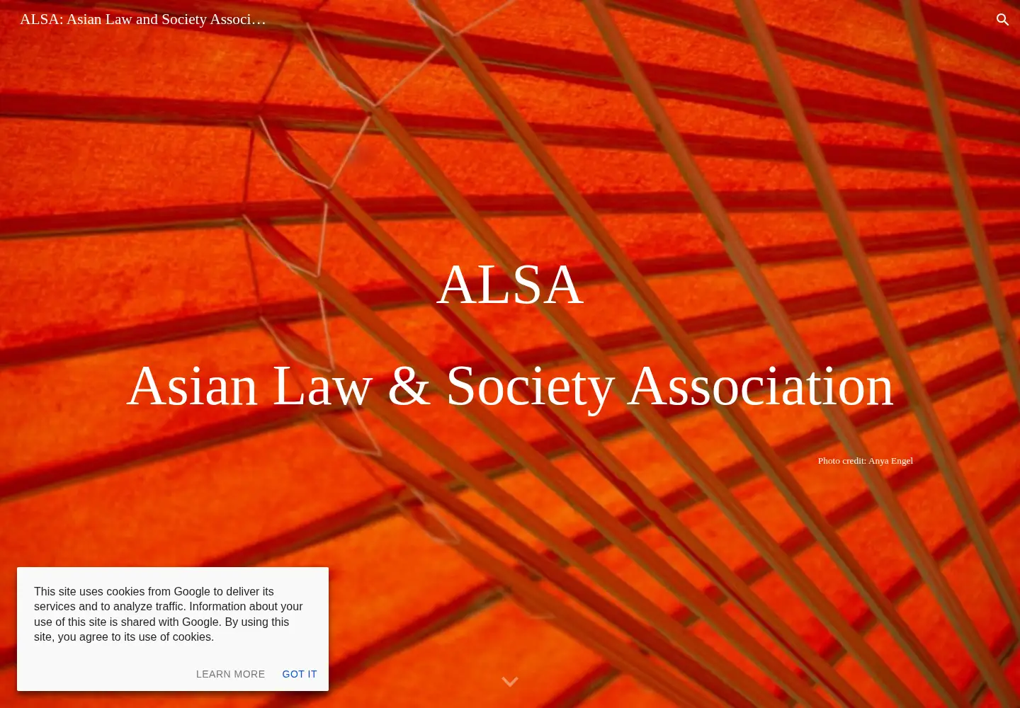 Captured homepage of alsa.network in the current scan