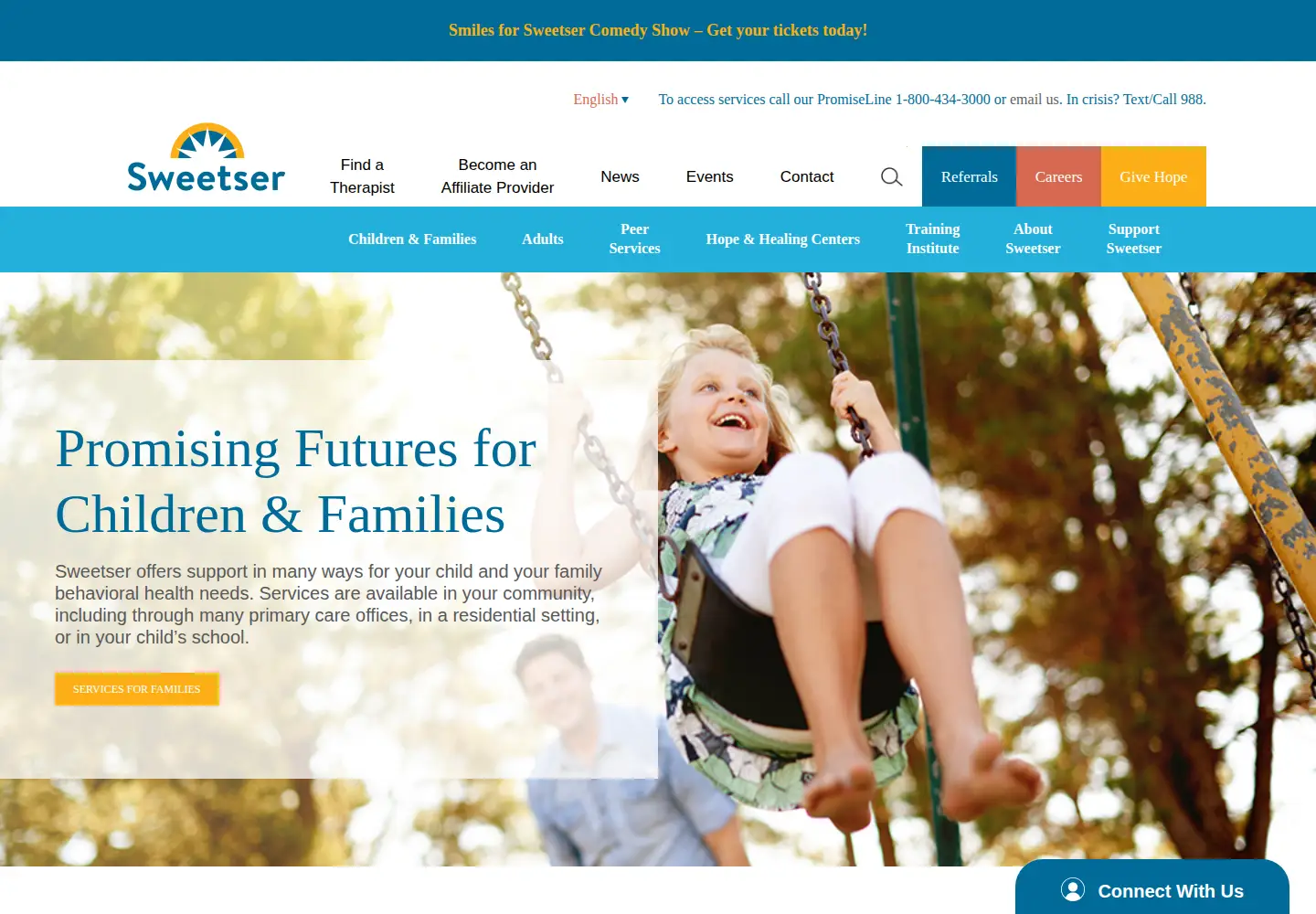 Screenshot of sweetser.org