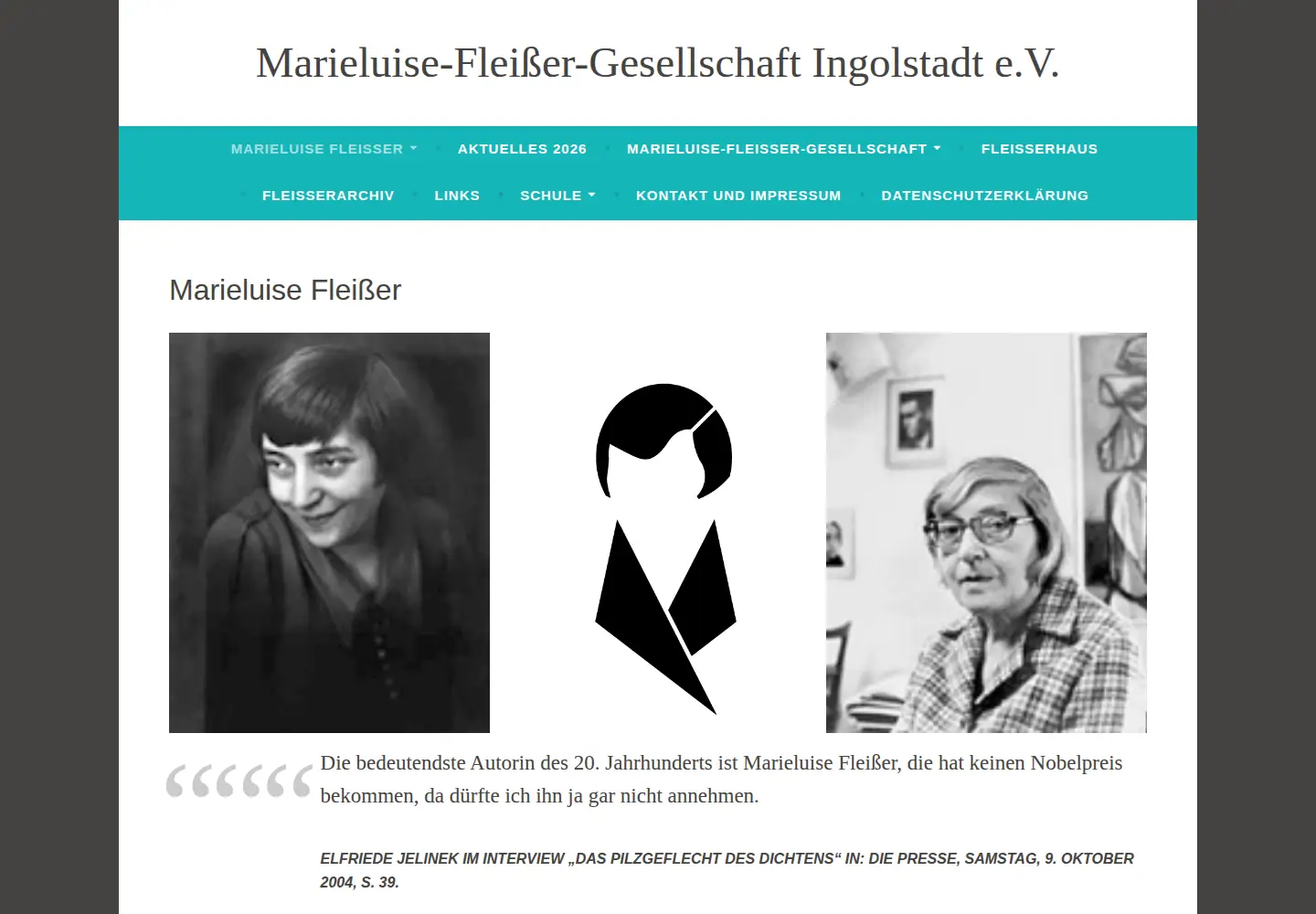 Captured homepage of fleisser.net in the current scan