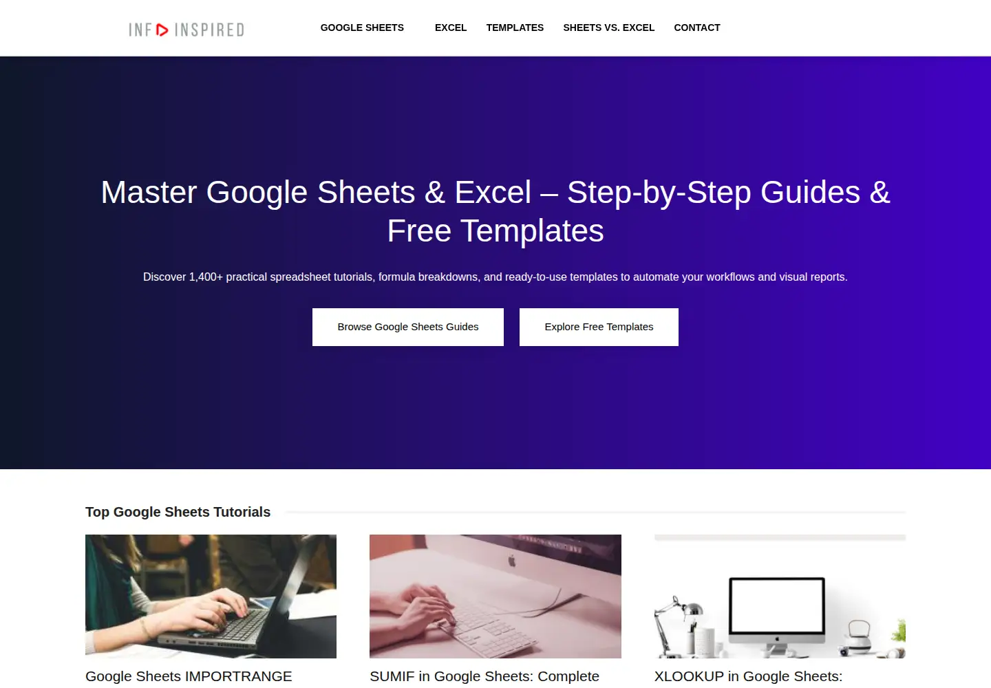 Screenshot of infoinspired.com