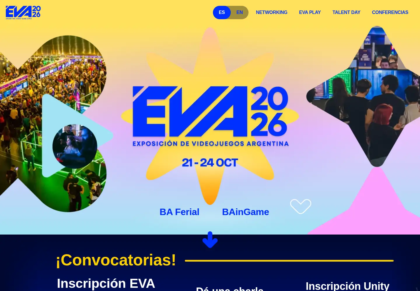 Captured homepage of expoeva.com in the current scan