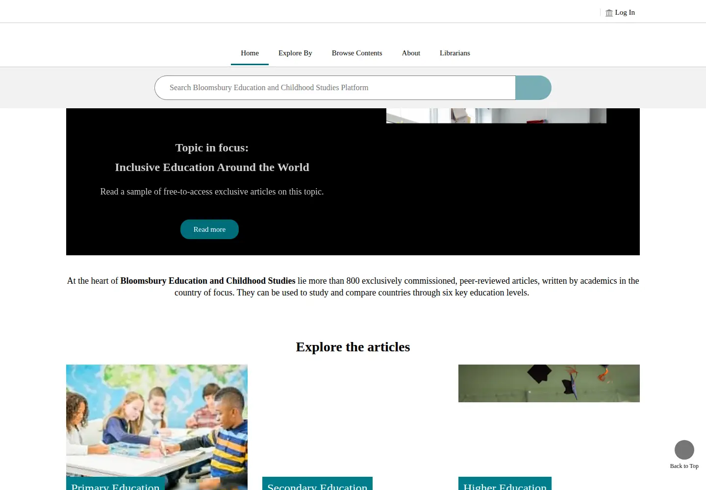 Screenshot of becs-bloomsbury.com