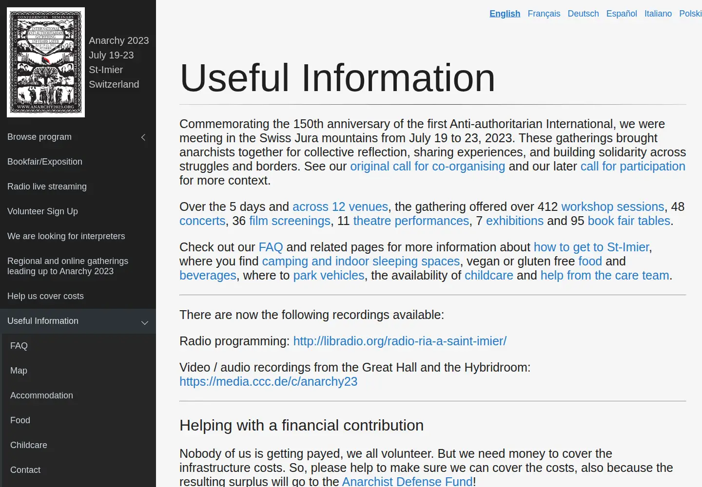 Screenshot of anarchy2023.org