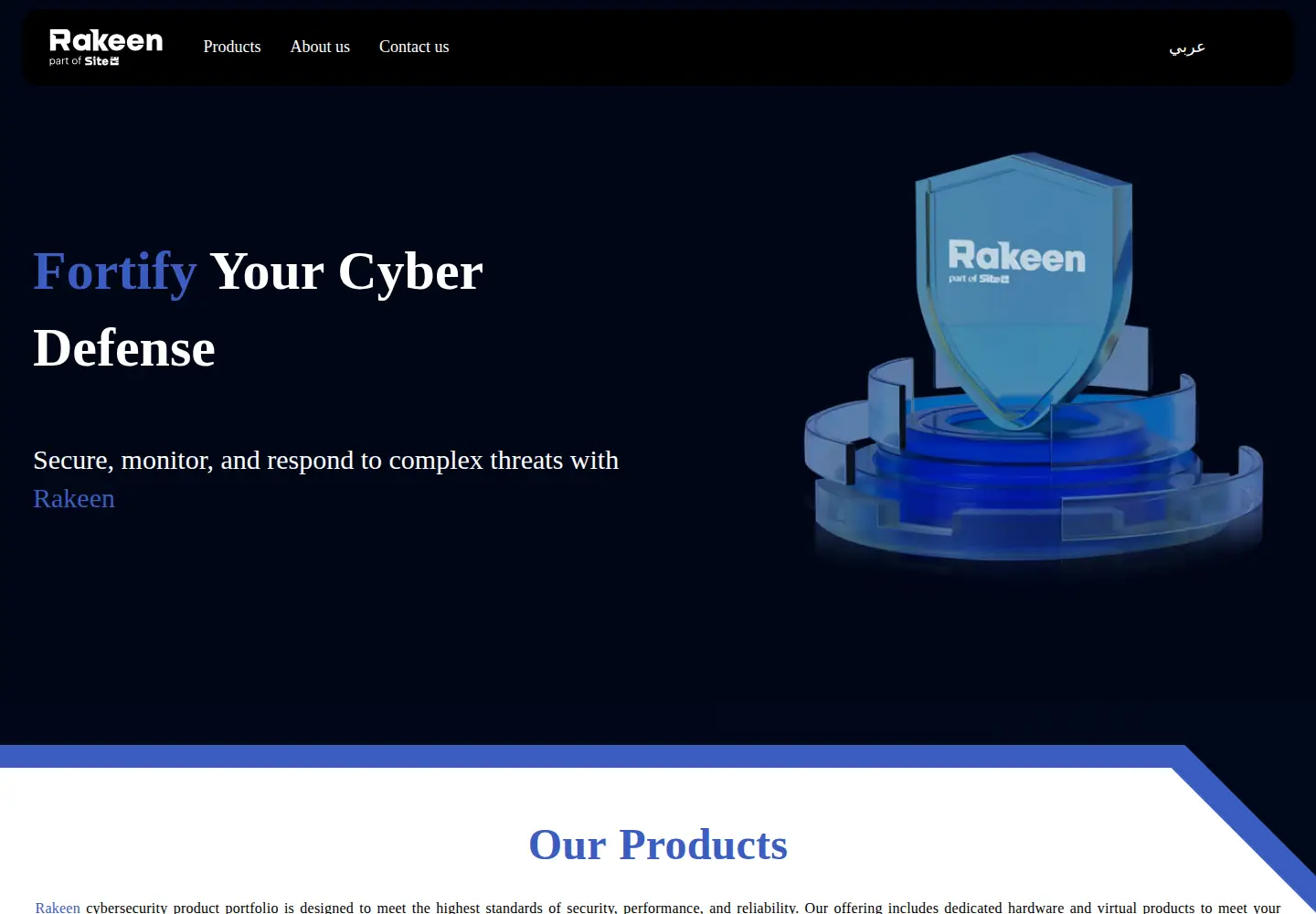 Screenshot of rakeen.com